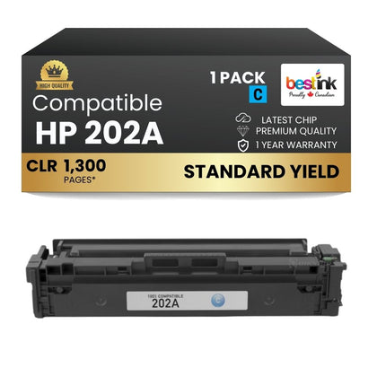 Compatible HP 202A CF501A Cyan Toner Cartridge