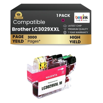 Brother LC3029XXL Compatible Ink Cartridge Magenta ( 1 Pack ) High Yield