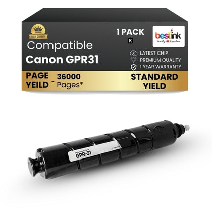Canon GPR31 Compatible Toner Cartridge Black ( 1 Pack ) Standard Yield