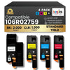 Cartouche de toner noir compatible Xerox 106R01630, 1 paquet