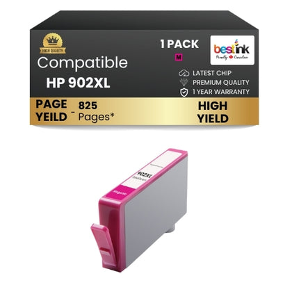 HP 902XL Compatible Ink Cartridge Magenta ( 1 Pack )  High Yield