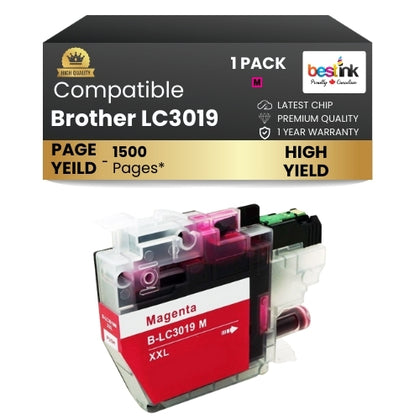 Brother LC3019 Compatibe Ink Cartridge Magenta ( 1 Pack ) Super High Yield