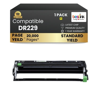 BROTHER DR229 Compatible Drum Unit Yellow Standard Yield (1 Pack )