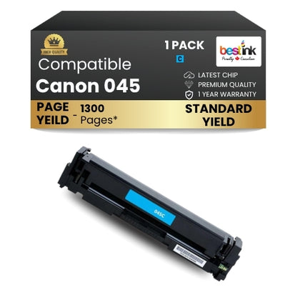 Canon 045 Compatible Toner Cartridge Cyan (1 Pack ) Standard Yield