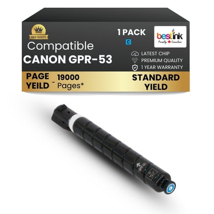 CANON GPR-53 Comaptible Toner Cartridge Cyan ( 1 pack ) Standard Yield