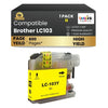 Brother LC103 Compatible Ink Cartridge ( 1 Pack ) Yellow High Yield
