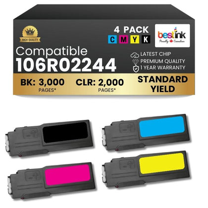 Cartouche de toner noir compatible Xerox 106R01630, 1 paquet