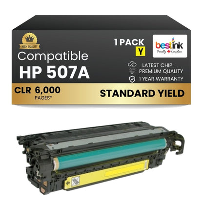 Compatible HP 507A CE402A Yellow Toner Cartridge