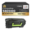 Compatible Lexmark 58D1H00 Black Toner Cartridge 1 Pack