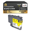 Brother LC404 Compatible Ink Cartridge Yellow ( 1 Pack ) Standard Yield