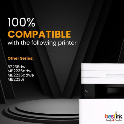 Cartouche de toner noir compatible Lexmark B221H00 (1 paquet)