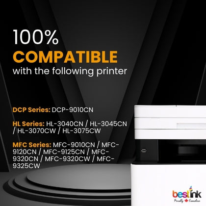 Brother TN210 Compatible Toner Cartridge Combo BK/C/M/Y (4 Pack)