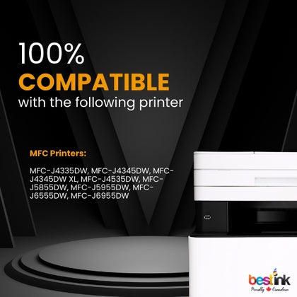 Brother LC406XL Compatible Ink Cartridge BK/C/M/Y ( 4 Pack ) High Yield