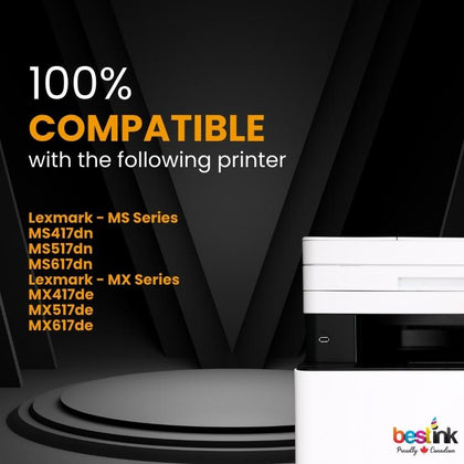 Compatible Lexmark  51B1H00 Black Toner 2 Pack