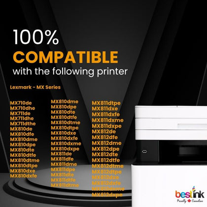 Compatible Lexmark  62D1H00 Black Toner Cartridge 1 Pack