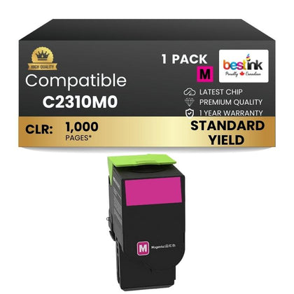 Compatible Lexmark C2310M0 Toner Cartridge Magenta