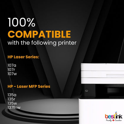 Compatible HP 105A W1105A Black Toner Cartridge Standard Yield (4 Pack)