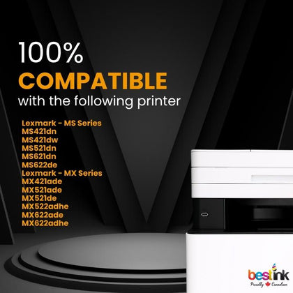 Compatible Lexmark  56F1X00 Black Toner Cartridge 1 Pack
