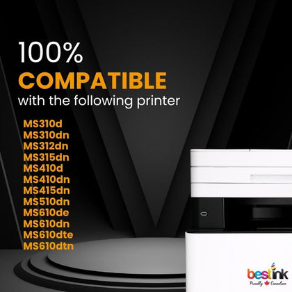 Compatible Lexmark  50F1000 Black Toner 2 Pack