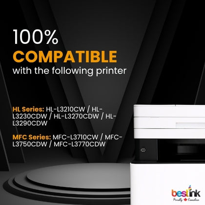 Brother TN223 Compatible Toner Cartridge Standard Yield - With Chip BK/C/M/Y ( 4 Pack )