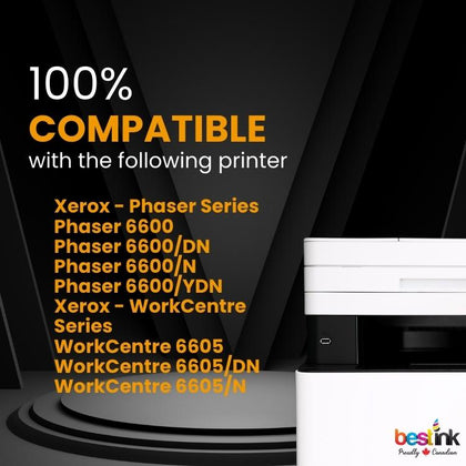 Compatible Xerox /106R02225106R02226/106R02227/106R02228 Toner Cartridge 4 Pack Combo