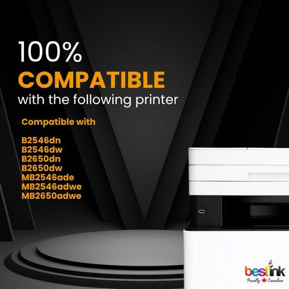 Cartouche de toner noir compatible Lexmark B251X00 (1 paquet)