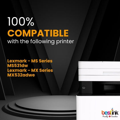Compatible Lexmark  66S1H00 Black Toner Cartridge 1 Pack