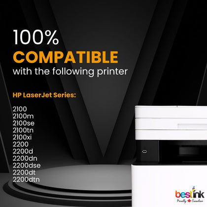 Compatible HP 96A C4096A Black Toner Cartridge (4 Pack)