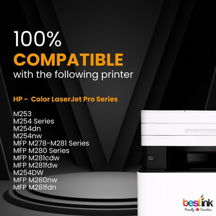 Compatible HP 202X Toner Cartridge High Yield Combo 2BK/C/M/Y (5 Pack)
