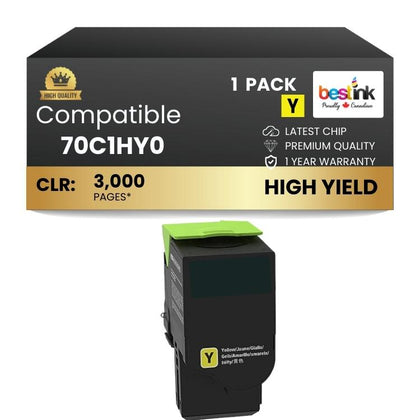 Compatible Lexmark 70C1HCY0 Toner Cartridge