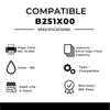 Compatible Lexmark B251X00 Black Toner Cartridge