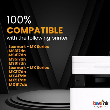 Compatible Lexmark  51B1000 Black Toner