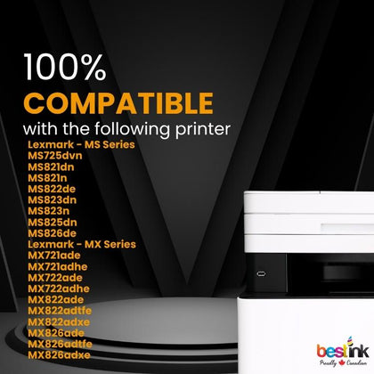 Compatible Lexmark  58D1000 Black Toner Cartridge 1 Pack