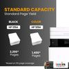 Compatible HP 125A CB540A CB541A CB542A CB543A Toner Cartridge Combo 2BK/C/M/Y( 5 Pack)