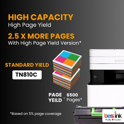 Brother TN810C Toner Cartridge Cyan ( 1 Pack ) Standard Yield