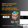 Brother TN-350 Compatible Black Toner Cartridge (4 Pack)