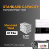 Compatible HP 80A CF280A Black Toner Cartridge (4 Pack)