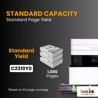 Compatible Lexmark C2310Y0 Yellow Toner Cartridge