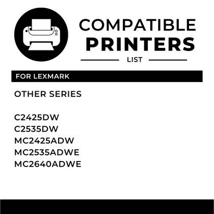 Compatible Lexmark C241H Combo(Black/Cyan/Magenta/Yellow) Toner 4 Pack Cartridge