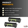 Compatible Lexmark  51B1H00 Black Toner 2 Pack