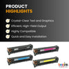 Compatible  HP 125A CB540A CB541A CB542A CB543A Toner Cartridge Combo BK/C/M/Y (4 Pack)