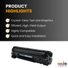 Compatible HP 36A CB436A Black Toner Cartridge (1 Pack)