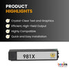 HP 981X Compatible Ink Cartridge Yellow ( 1 Pack ) High Yield