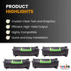 Compatible Lexmark  50F1000 Black Toner 4 Pack
