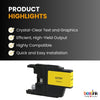 Brother LC75 Compatible Ink Cartridge Yellow ( 1 Pack ) High Yield