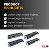 Compatible HP 124A Toner Cartridges Combo Set (4 Pack)