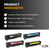 Compatible HP 305X -305A Toner Cartridge Combo High Yield (4 Pack)