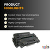 Compatible HP 55A CE255A Black Toner Cartridge (1 Pack)