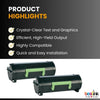 Compatible Lexmark  52D1X00 Black Toner 2 Pack