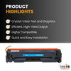 Compatible HP 202X CF501X Cyan Toner Cartridge High Yield